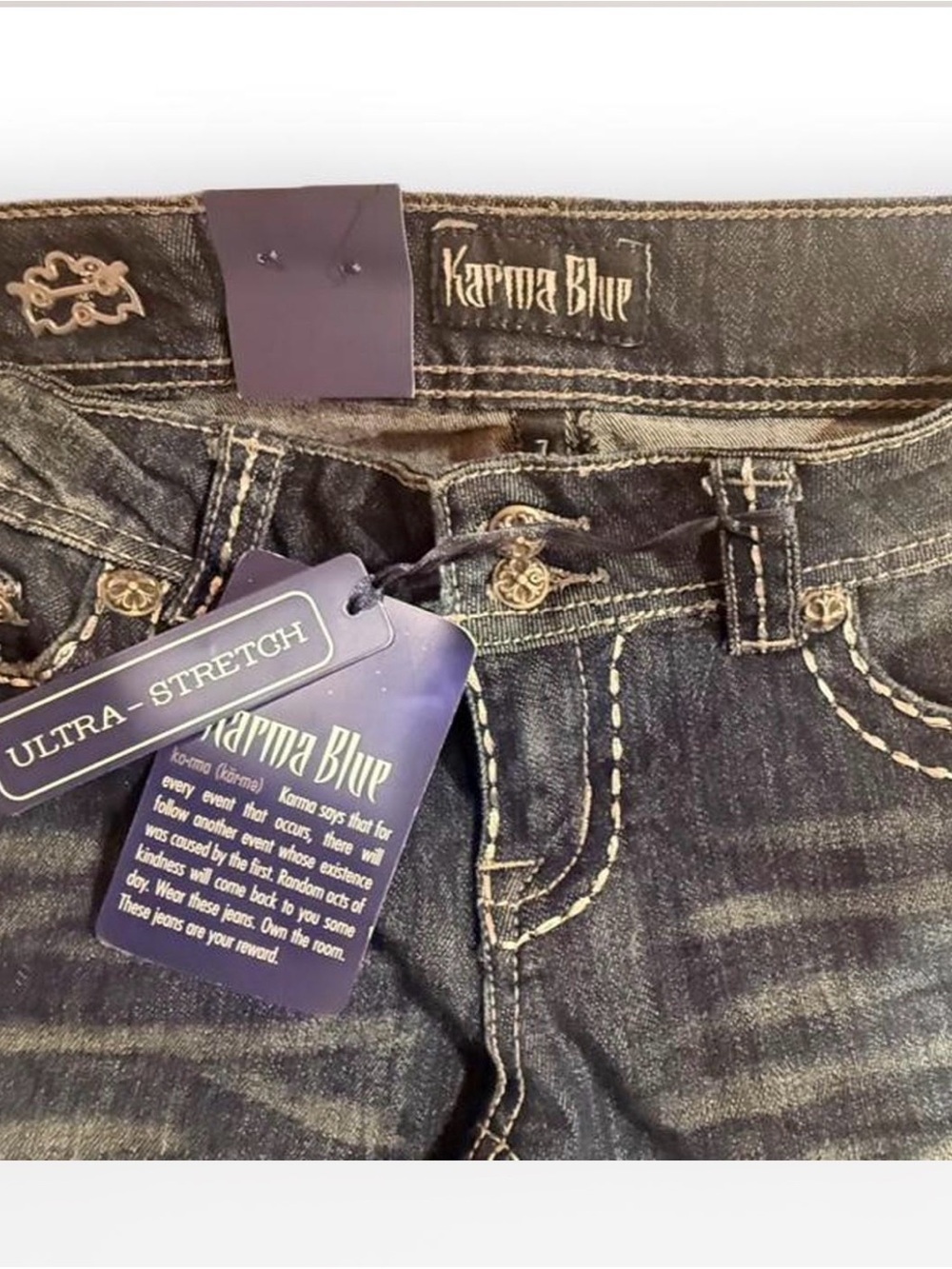 Y2K Karma Blue Jeans NWT